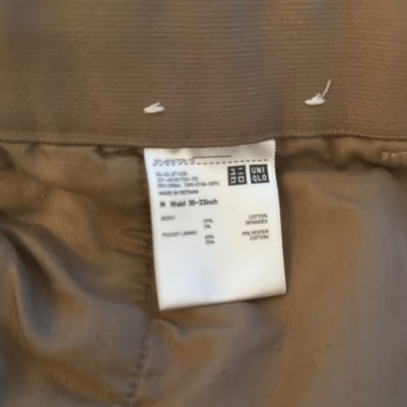 Uniqlo Tan Corduroy Pants Casual Comfort - Picture 3 of 4